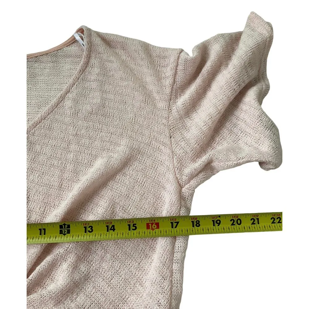 Sadie & Sage Peach Knit Shirt Women Top Size Medium | 32 - Image 7