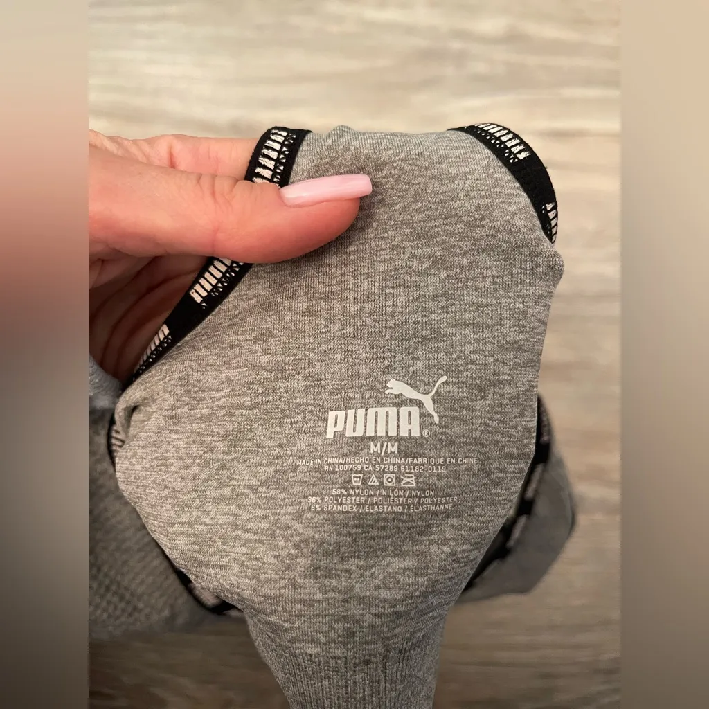 PUMA PADDED GREY SPORT TOP M - Image 3