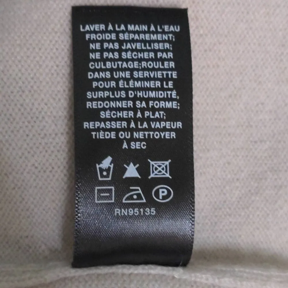 Lafayette 148 New York Womens Pullover Sweater Beige 100% Cashmere Sleeveless M - Image 7