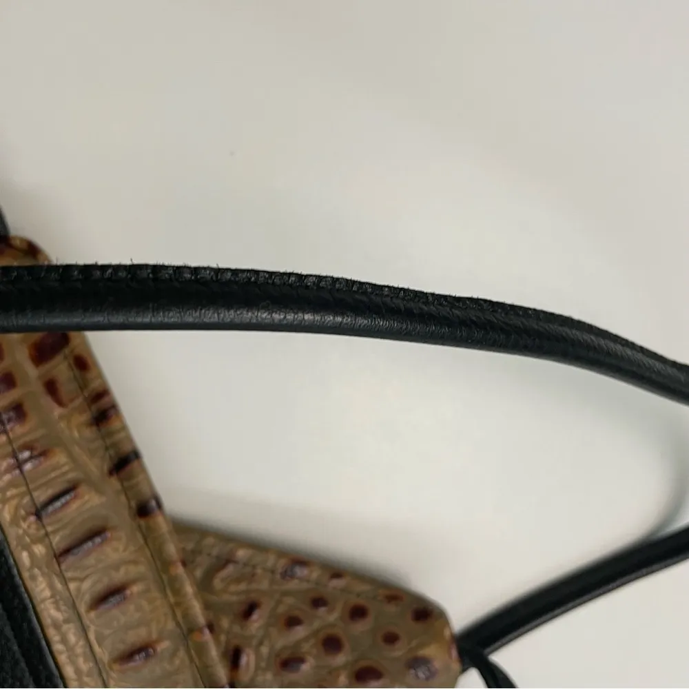 Vintage Thomas Leathers Tom Thomas Purse Crossbody Pockets Brown Green Black - Image 11