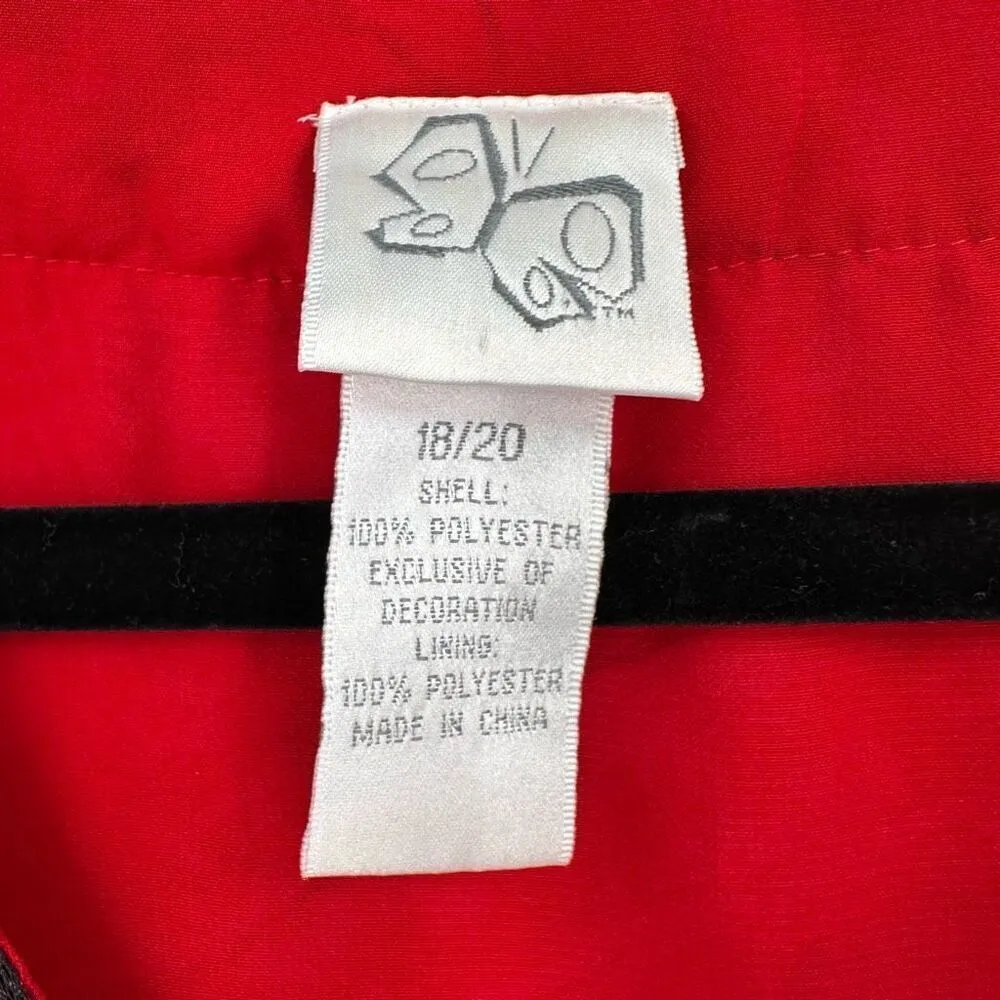 Vintage Y2K Fashion Bug Floral Beaded Bandana Print Tie‎ Waist Blouse Sheer 2X - Image 3