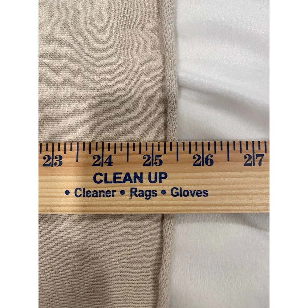 Aerie Long Sleeve Cropped Turtleneck Pullover Sweater Beige Women's Medium - Image 9