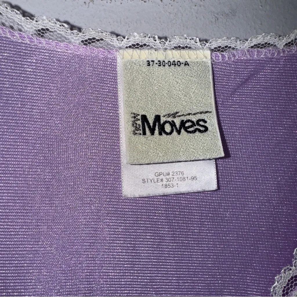 Vintage New Moves Sz 14 Purple Long‎ Baby Doll Nightgown CPS9 - Image 3
