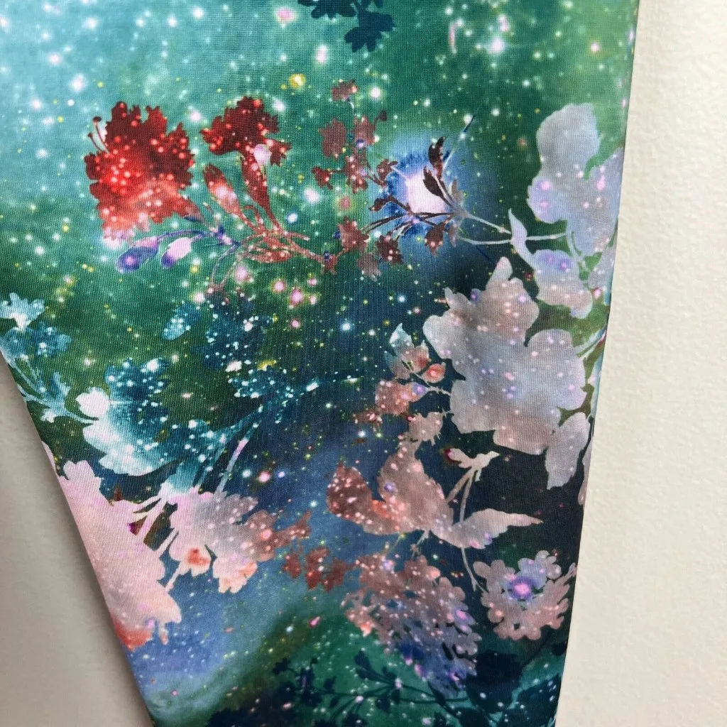 Onzie Leggings‎ Womens Medium Large Charlie Colorful Floral Nature Galaxy Print - Image 5