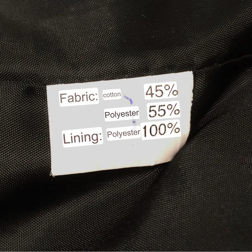 Vintage Women’s Trench Coat Button Down Pockets Cotton Black Y2K Workwear Casual Size undefined - Image 5