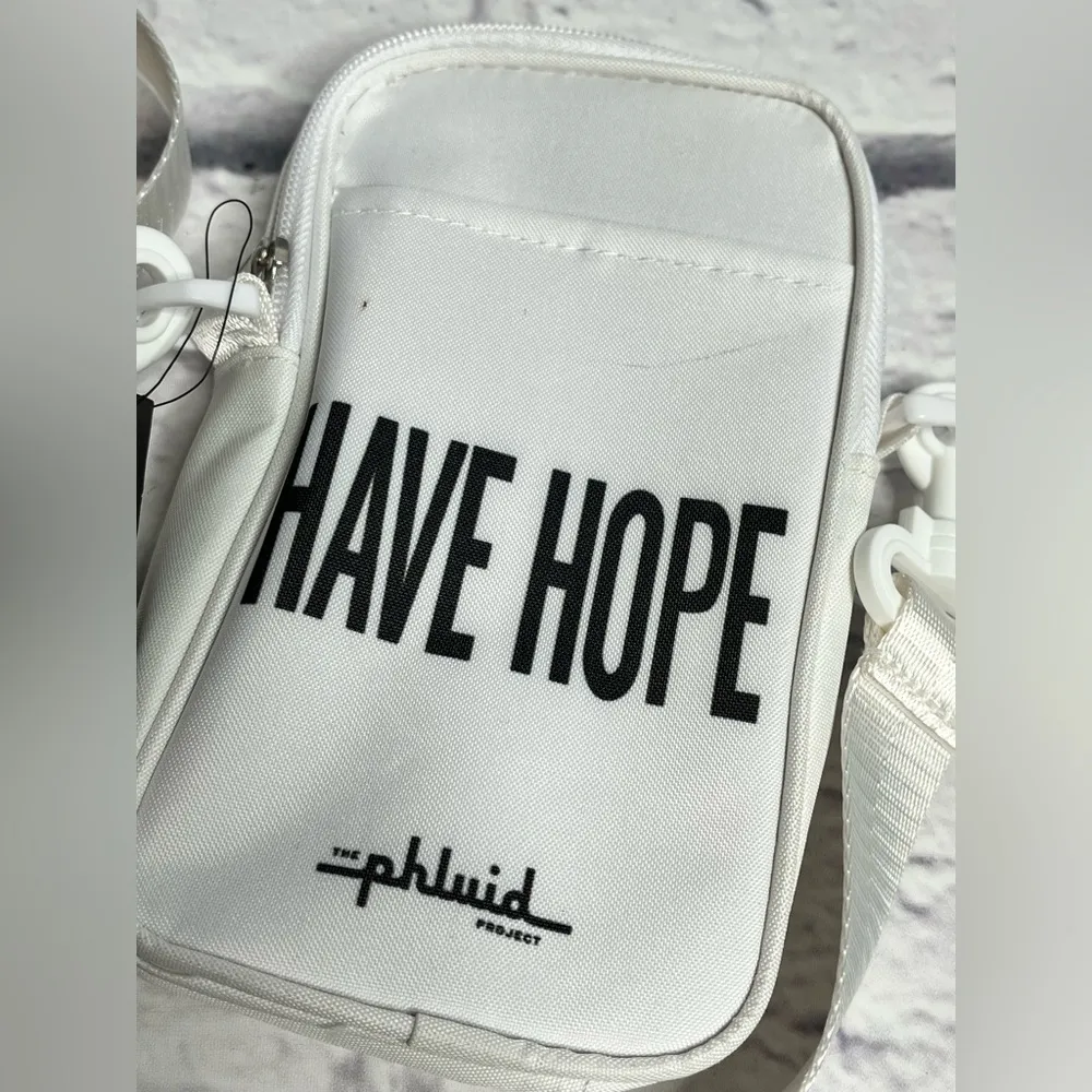 Phluid have hope white cross body bag new - Image 2