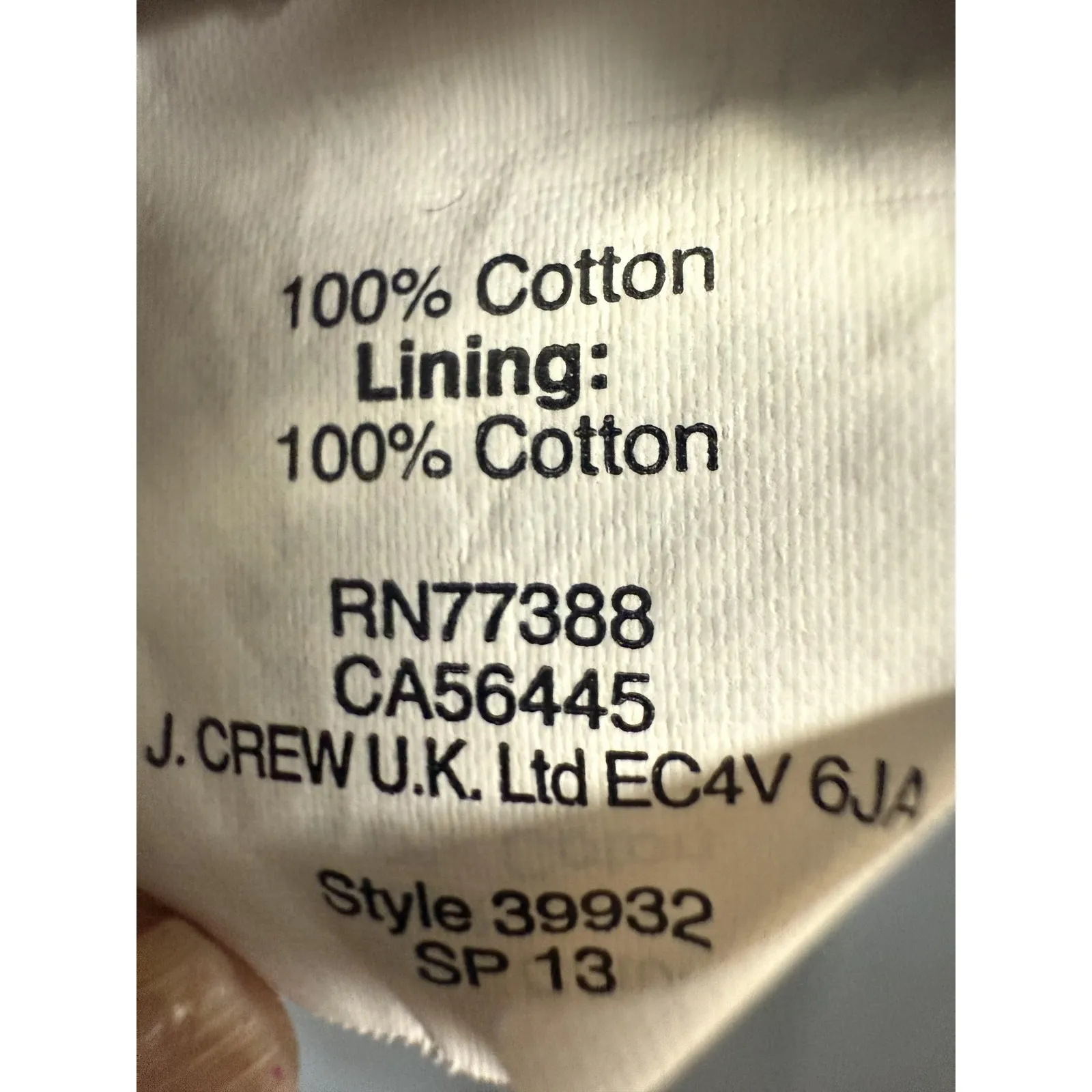 J Crew Shirt Womens 2 Purple Eyelet Lace Floral‎ Short Sleeve Lined Cotton Top - Image 5