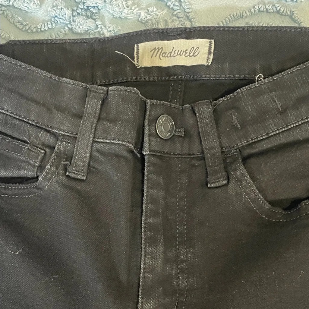 Women's Black Jeans madewell brand size 25 roadtripper style - Image 2
