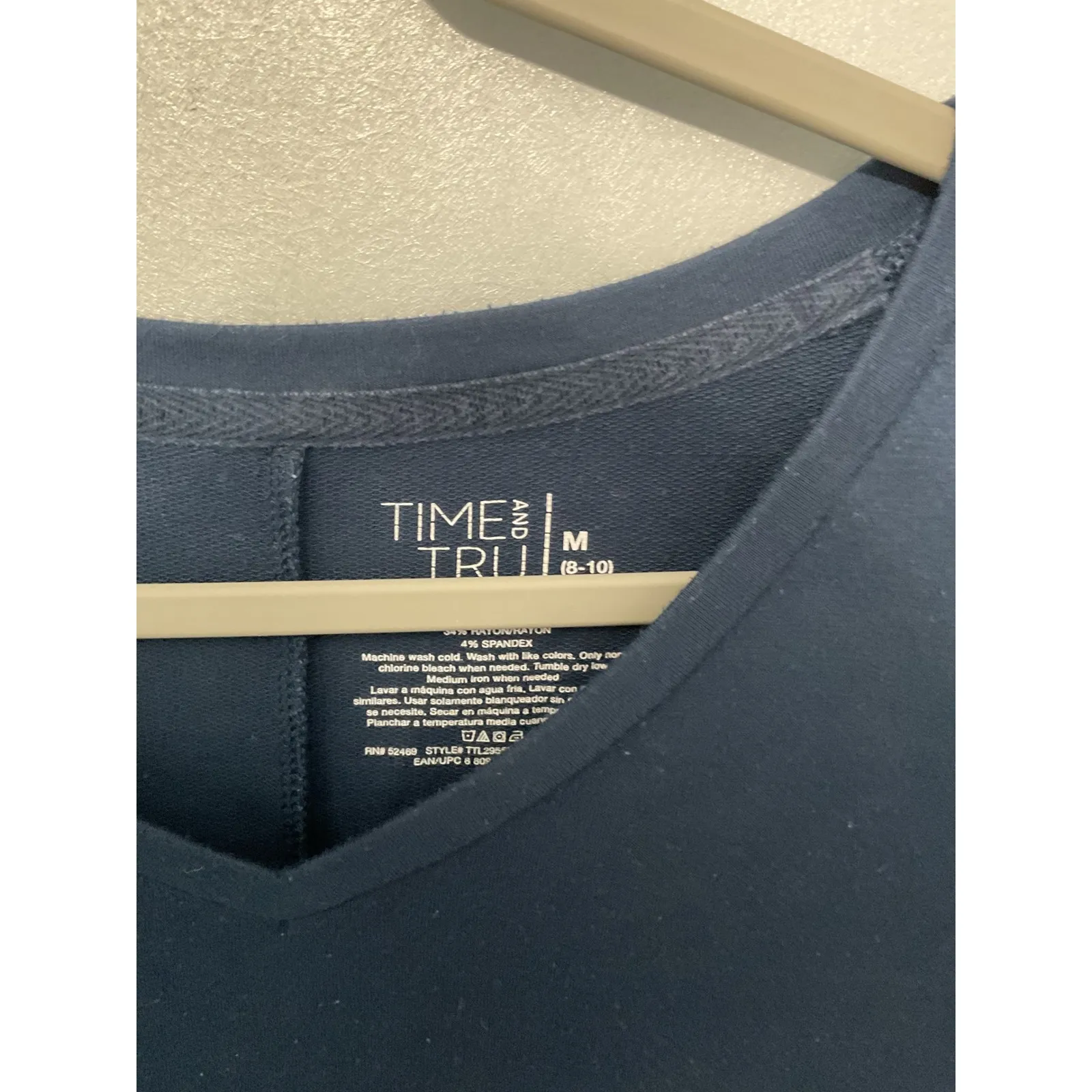 Time and Tru Women's V Neck T Shirt Dress Bundle of 3 Green Size M - Image 9