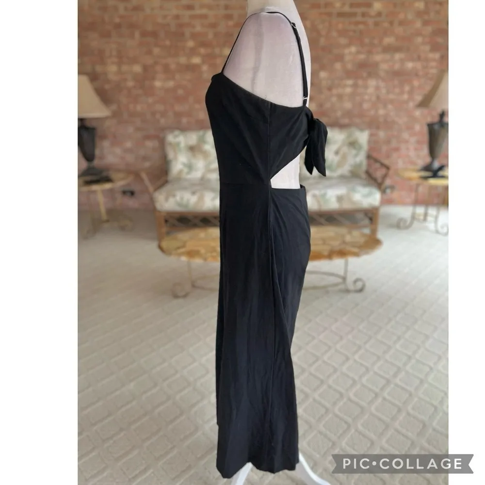 Polly Black Open Back Wide Leg Cropped Jumpsuit 6 - Image 5