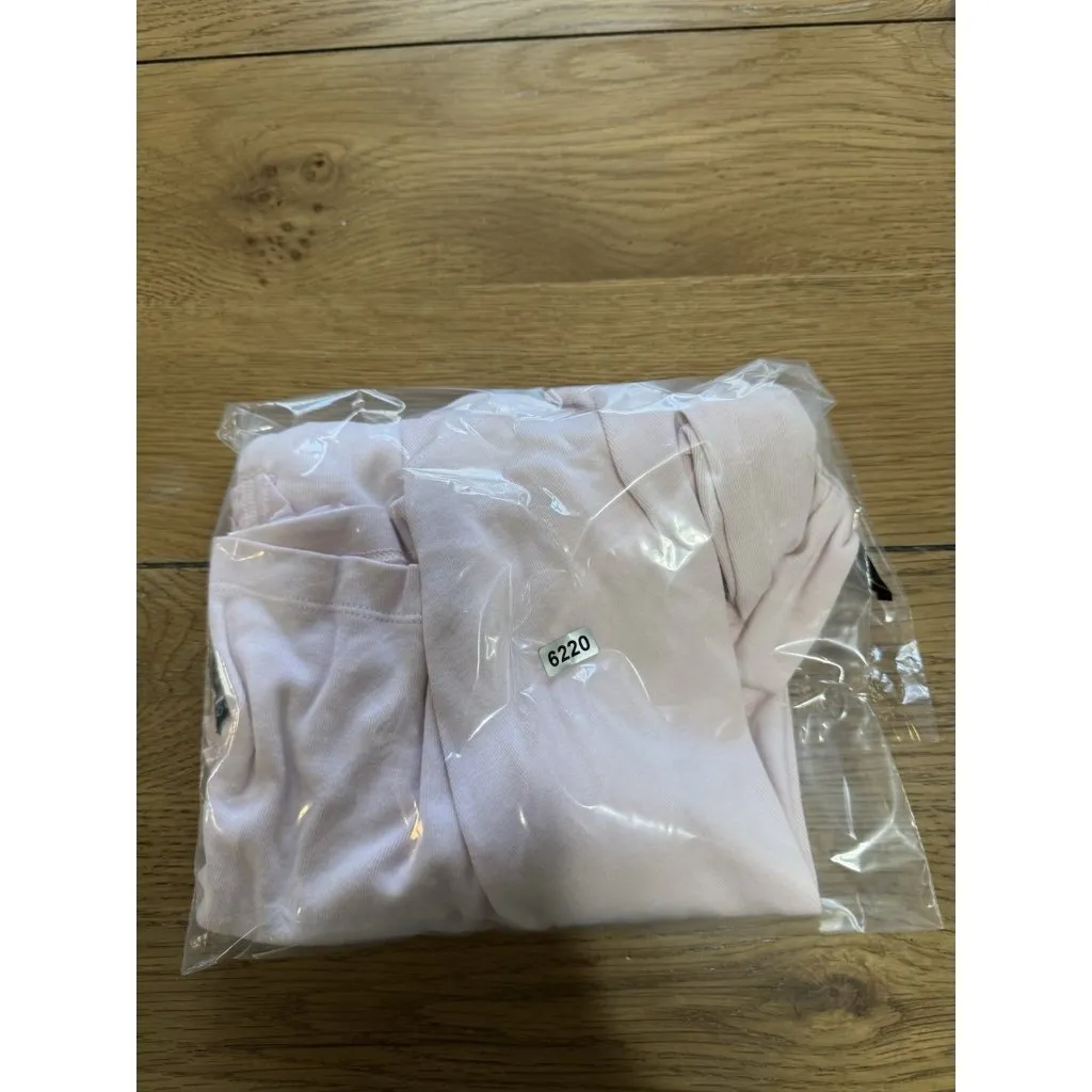 Talbots Women Size‎ Small 3/4 Sleeve Top Ruffle V- Neck Pink Cotton Lightweight - Image 9