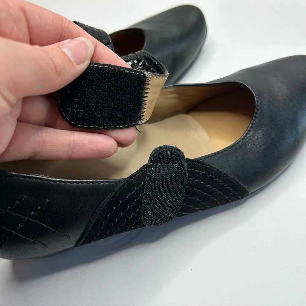 ZIeRA Black Mary Jane Leather Shoes with Strap 37 - Image 9