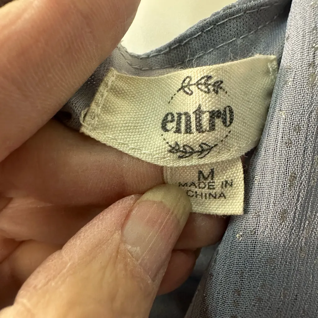 Entro  Women’s Lavender  Romper Size Medium EUC - Image 11