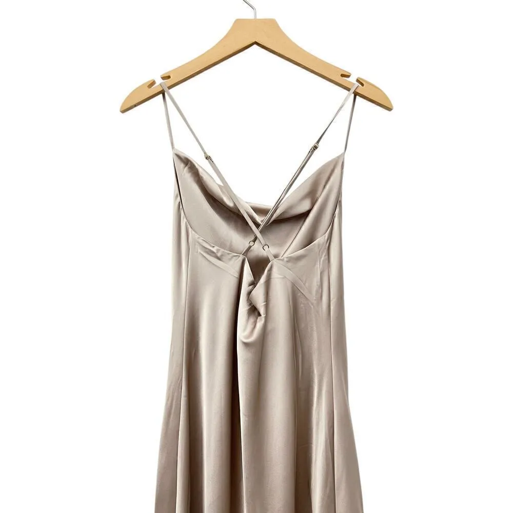 Show Me Your Mumu Tuscany Maxi Slip Dress Show Me The Ring Luxe Satin size M - Image 8