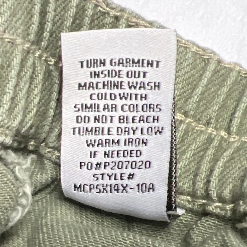 Almost Famous Wide Leg Cargo Jeans Green Large Y2K Skater Utility EUC - Image 8