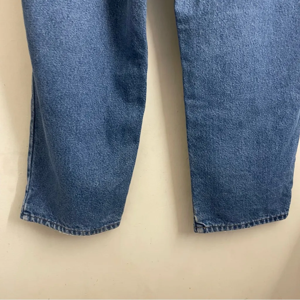 L.L. Bean Vintage Flannel Lined Jeans Size 18 Petite Made in Mexico - Image 9
