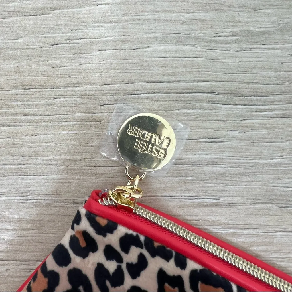 Estée Lauder Leopard Print Cosmetic Travel Bag - Image 5