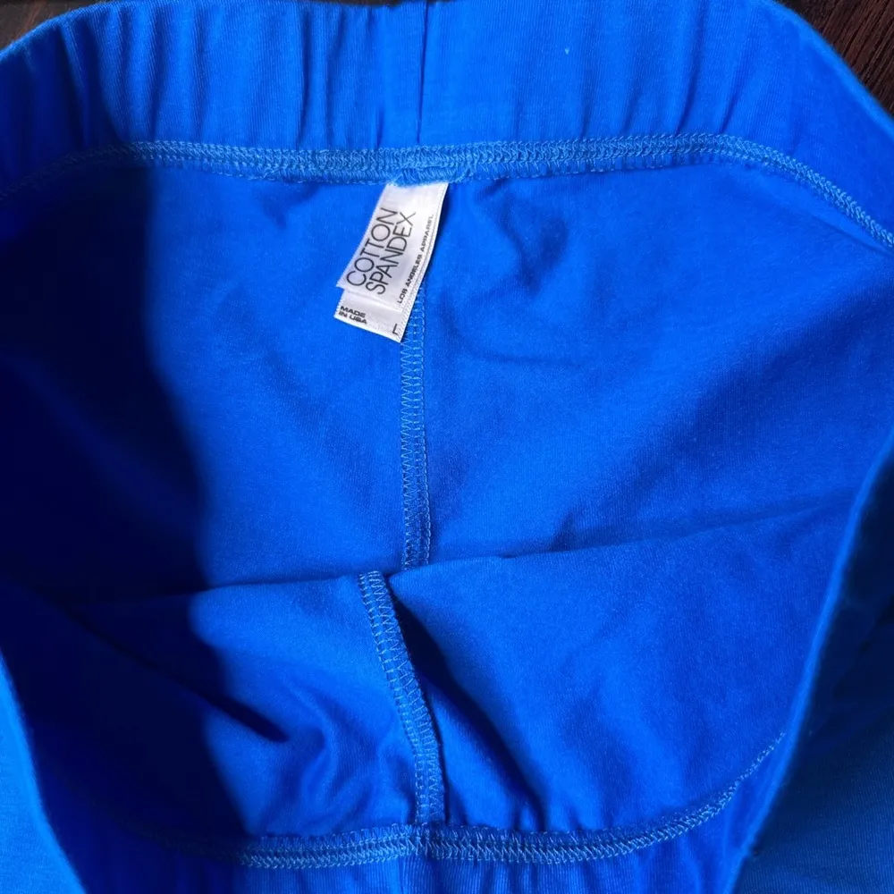 Elastic waist biker shorts cotton Los Angeles Apparel casual athletic basic - Image 4