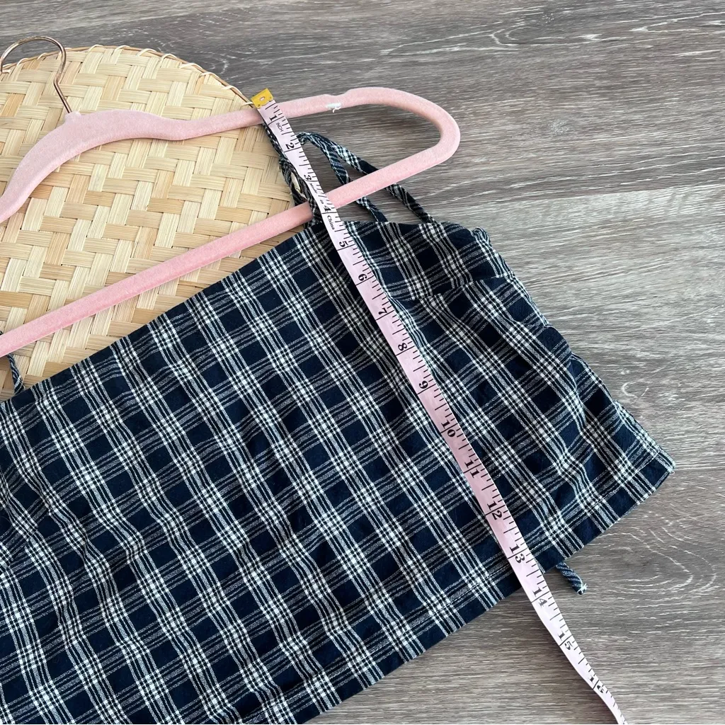 Brandy Melville John galt gingham Dena tie‎ tank - Image 3