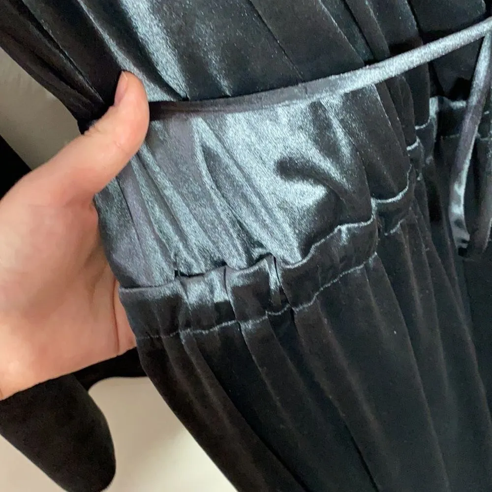 Three dots stretch Panne velvet jumpsuit size L - Image 10