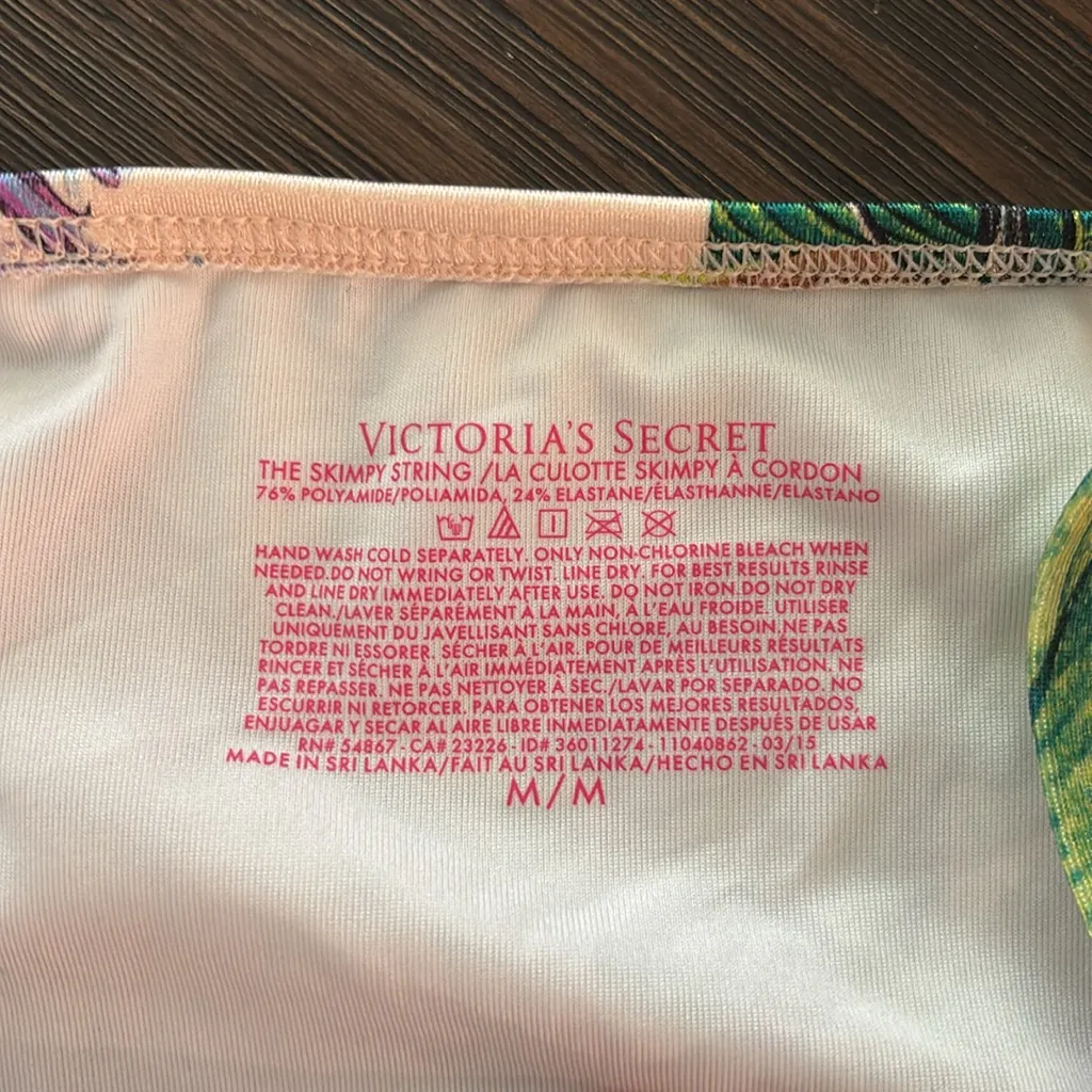 Victoria’s Secret Tropical Angel Halter Bikini ‎ Set 34D Top Medium Bottom - Image 9