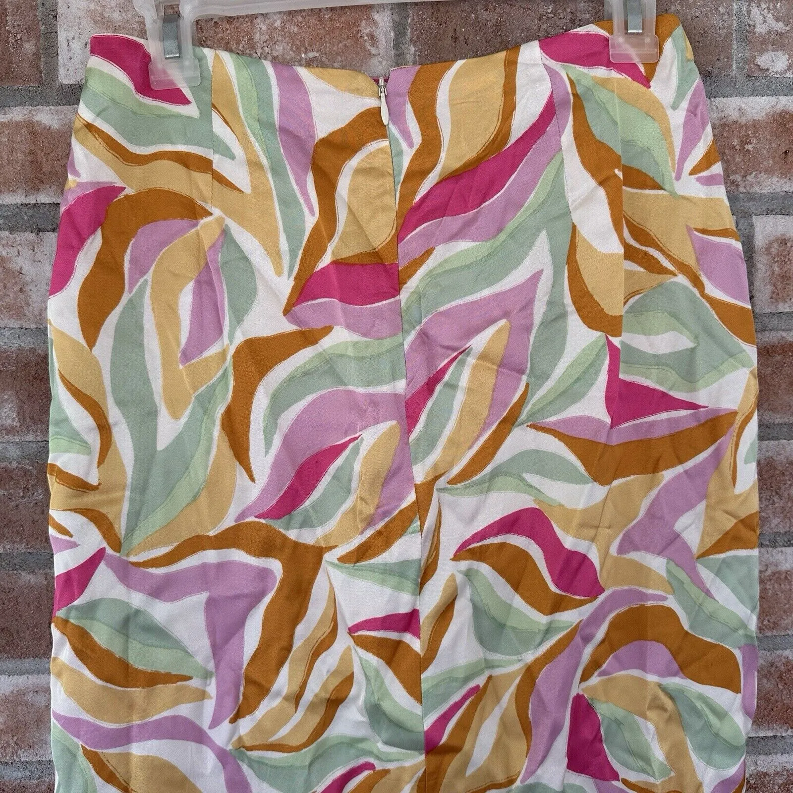 ASTR The Label Loretta Abstract Print Midi Wrap Skirt Small Pastel - Image 7