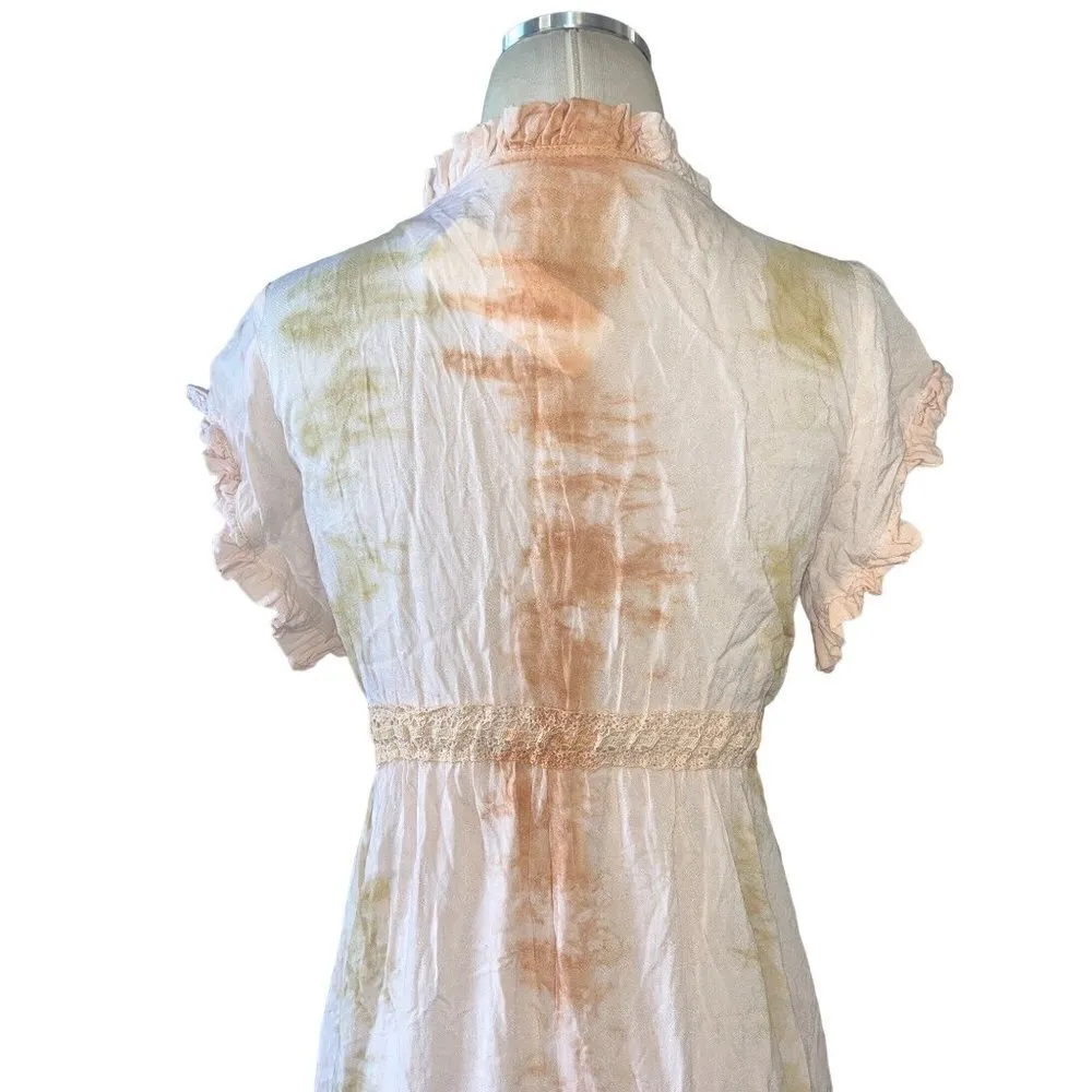 Jen's Pirate Booty Kozmic Flirty Dress in Desert Sun Astral Tie Dye XSmall New - Image 7