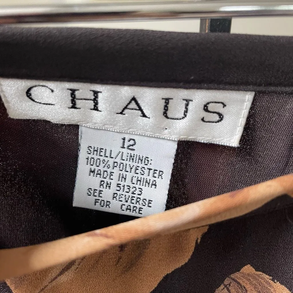 Vintage 90s Chaus Southwestern Prairie Cottage Core MIDI Skirt 12 Brown - Image 6