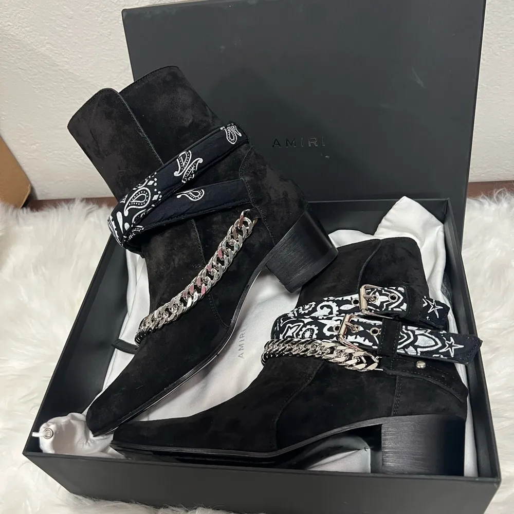 🖤AMIRI Bandana Buckle Boots Size undefined - Image 7
