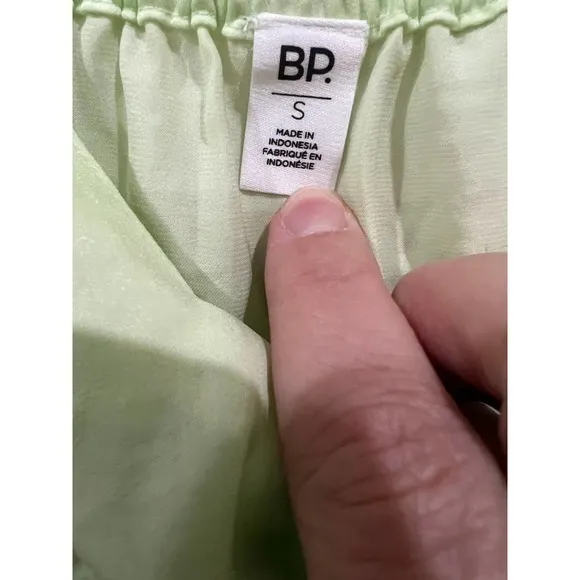 BP Womens‎ Top Green Tie Front Sleeveless Cami Tank Size Small - Image 2