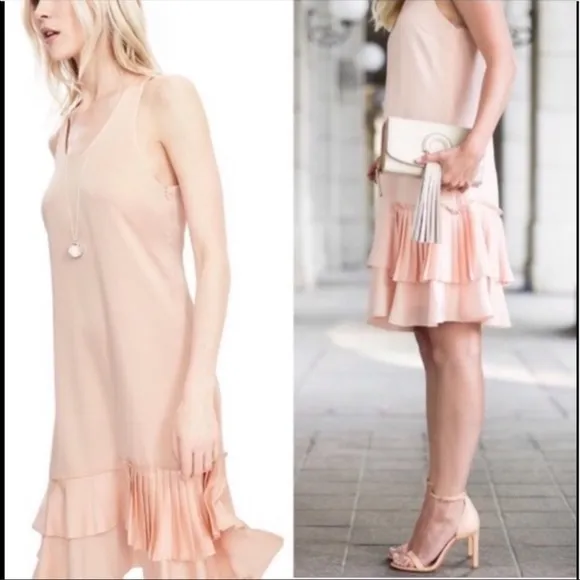 Banana Republic Pleated Ruffle Dress - Image 2