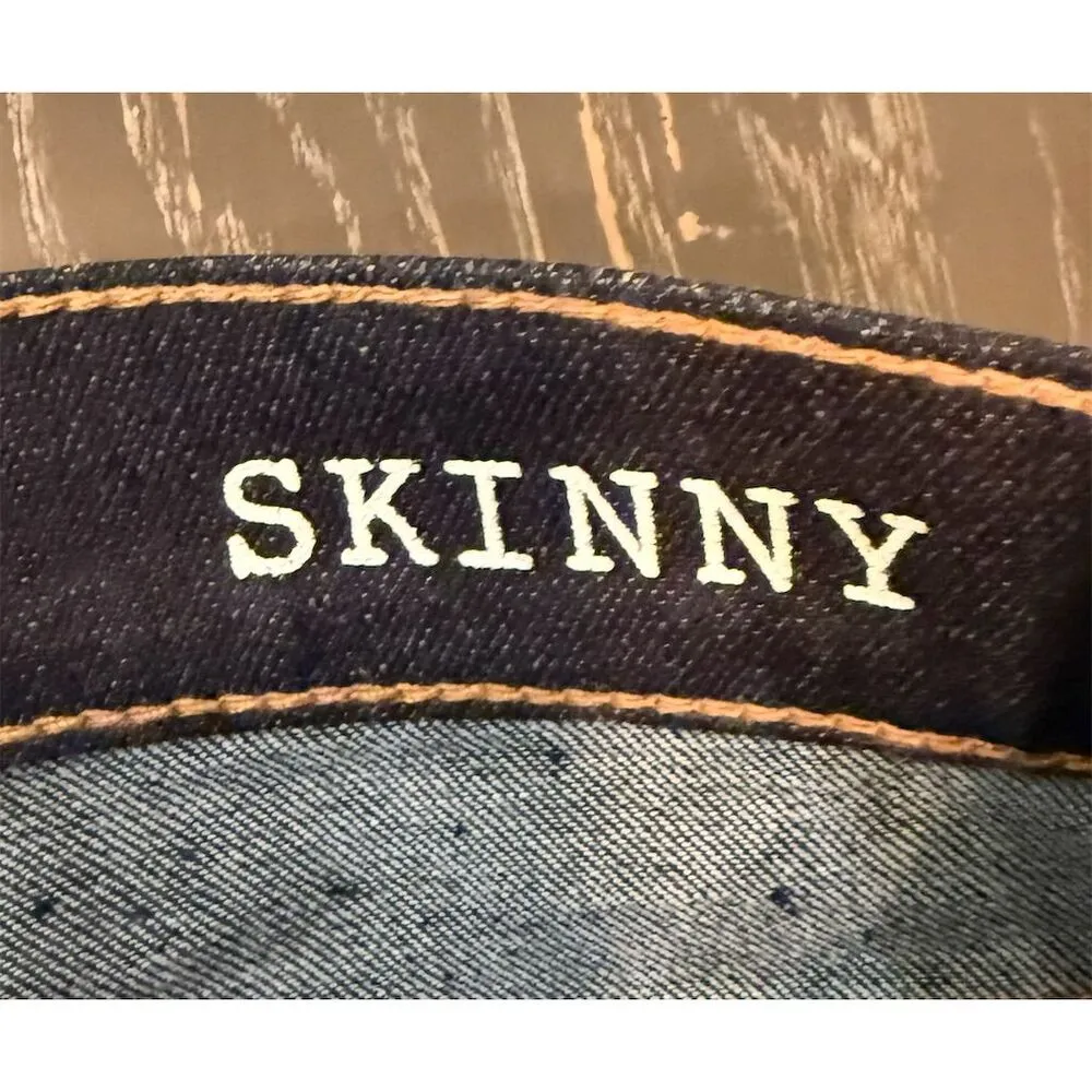 Madewell Women's Skinny Jeans Dark Wash Blue Size M - Image 3