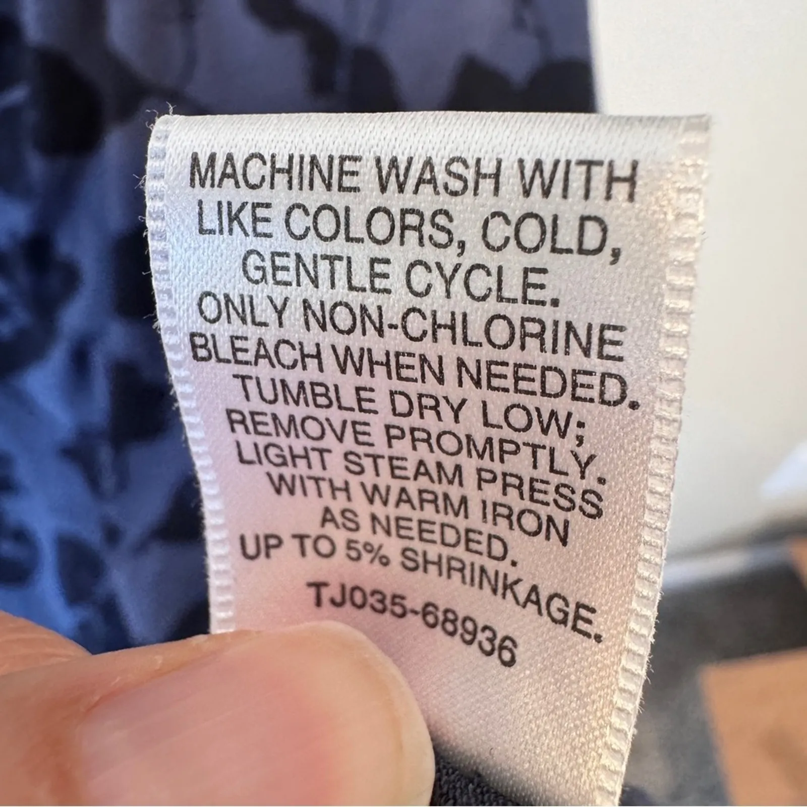 Pendleton Blue Black Floral Mini Ruched Bodycon Dress Women S Casual Long Sleeve - Image 9