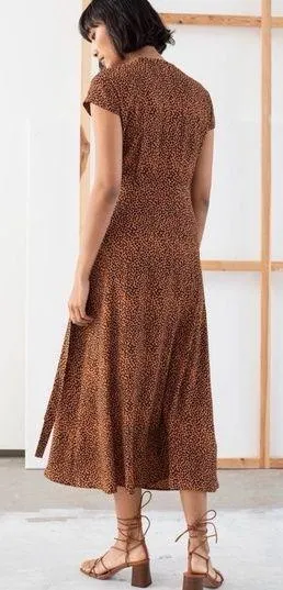 & OTHER STORIES Leo Midi Wrap Dress - Image 2