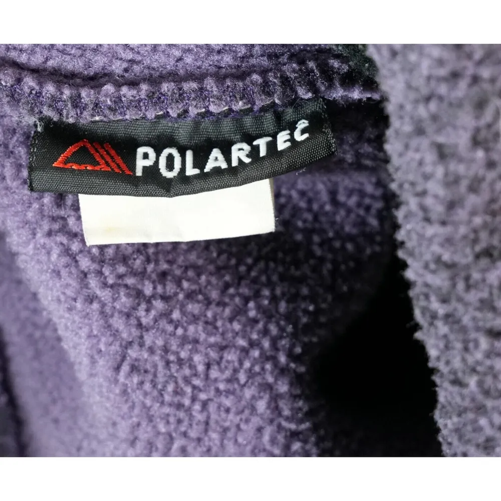 Vtg The North Face Jacket Womens Large Purple Fleece Full Zip Polartec Denali - Image 5