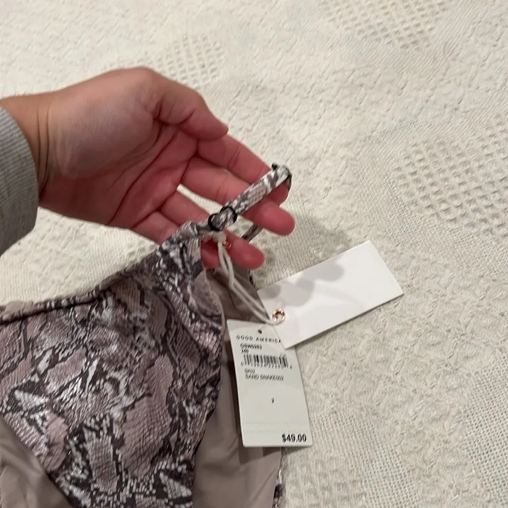 COPY - GOOD AMERICAN SNAKE PRINT SWIM BOTTOMS - Image 3