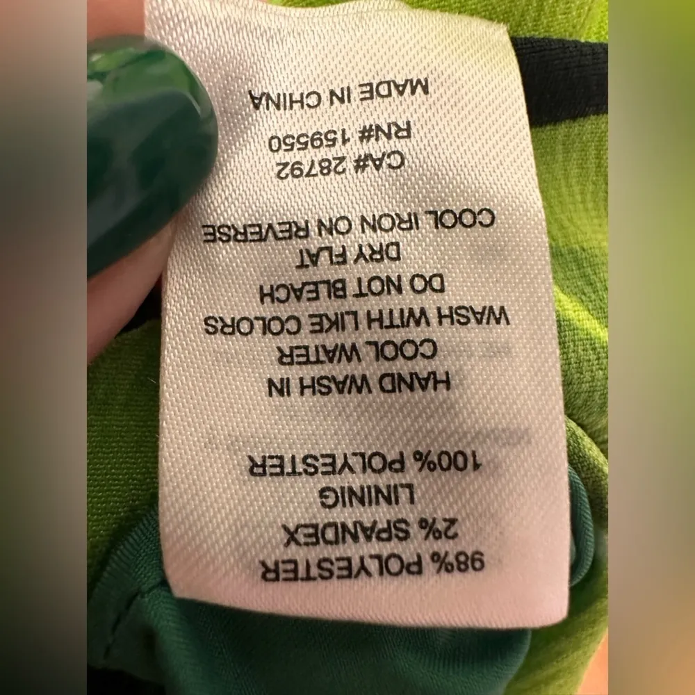 Green Floral pattern Eliane Rose Women's Adjustable Straps NWT - Image 7