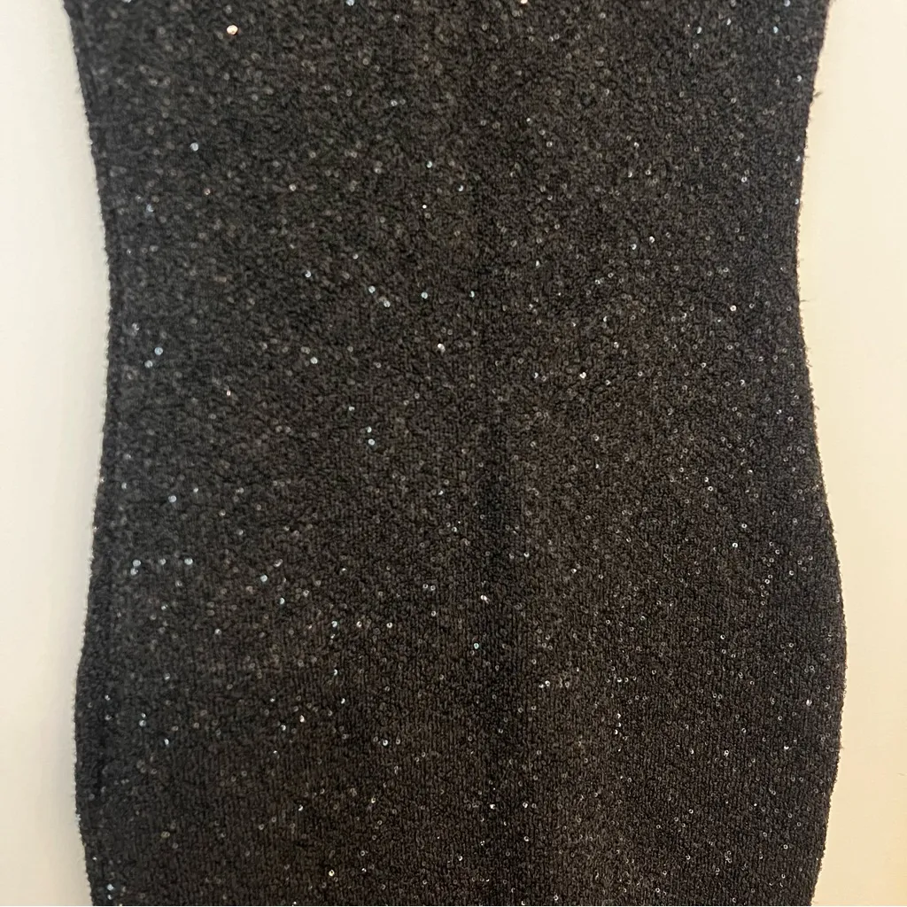 Avec Les Filles  Sequin Knit Mock Neck Minidress - Image 12