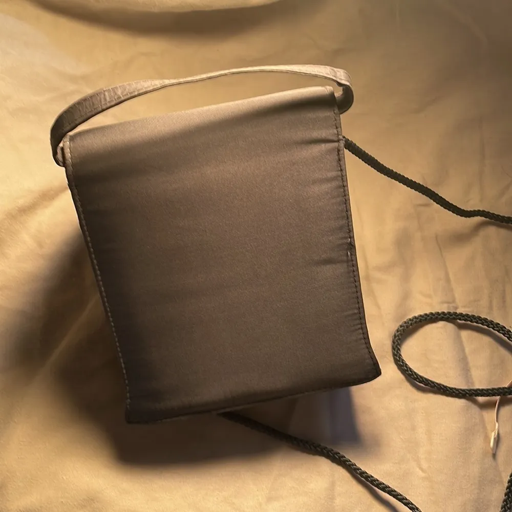 Small Grey Satin Mary Kay Bag Gray - Image 7