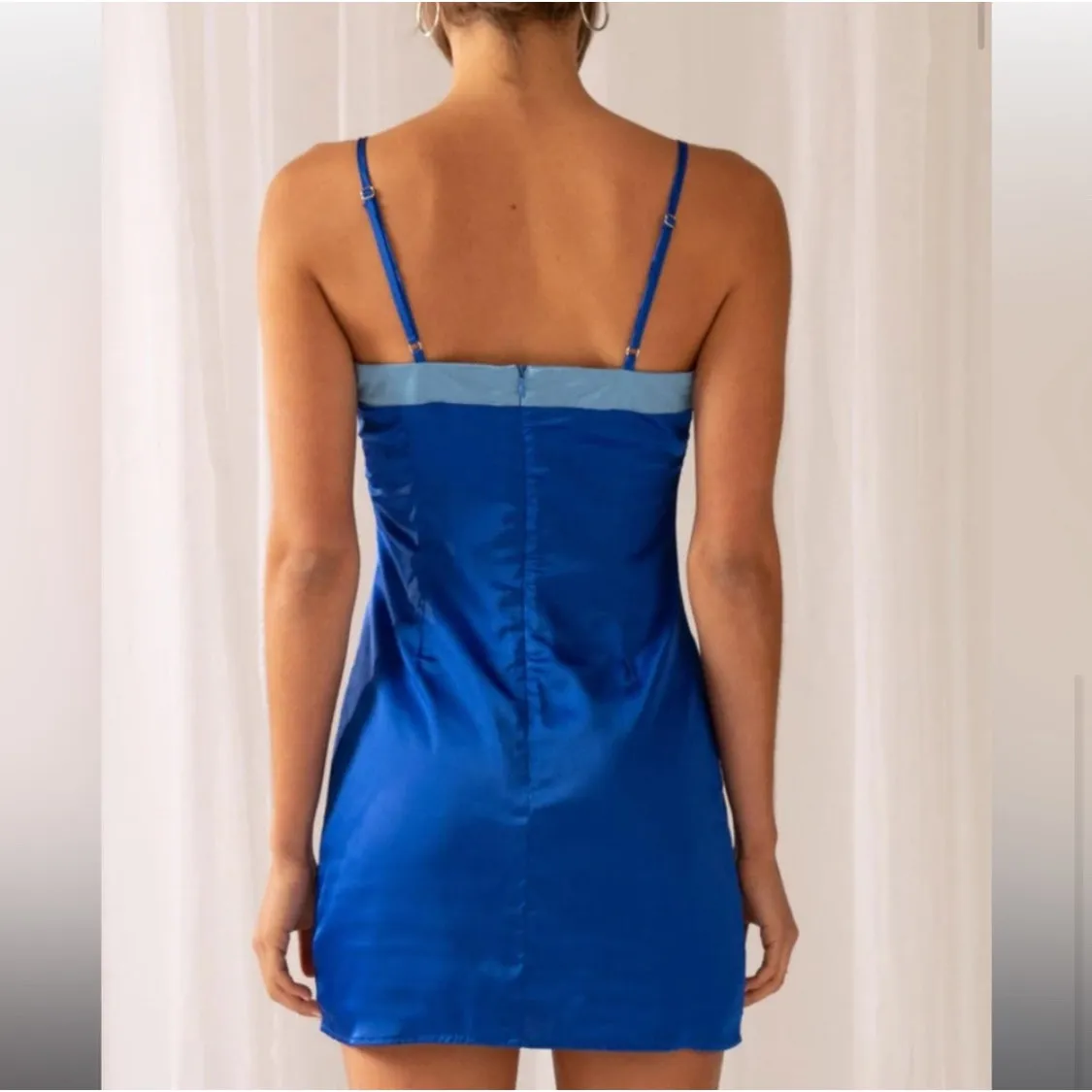 New w/ Tags Pepper Mayo Midnight Blue Cosmos Mini Dress Size: XL (US 14) - Image 2