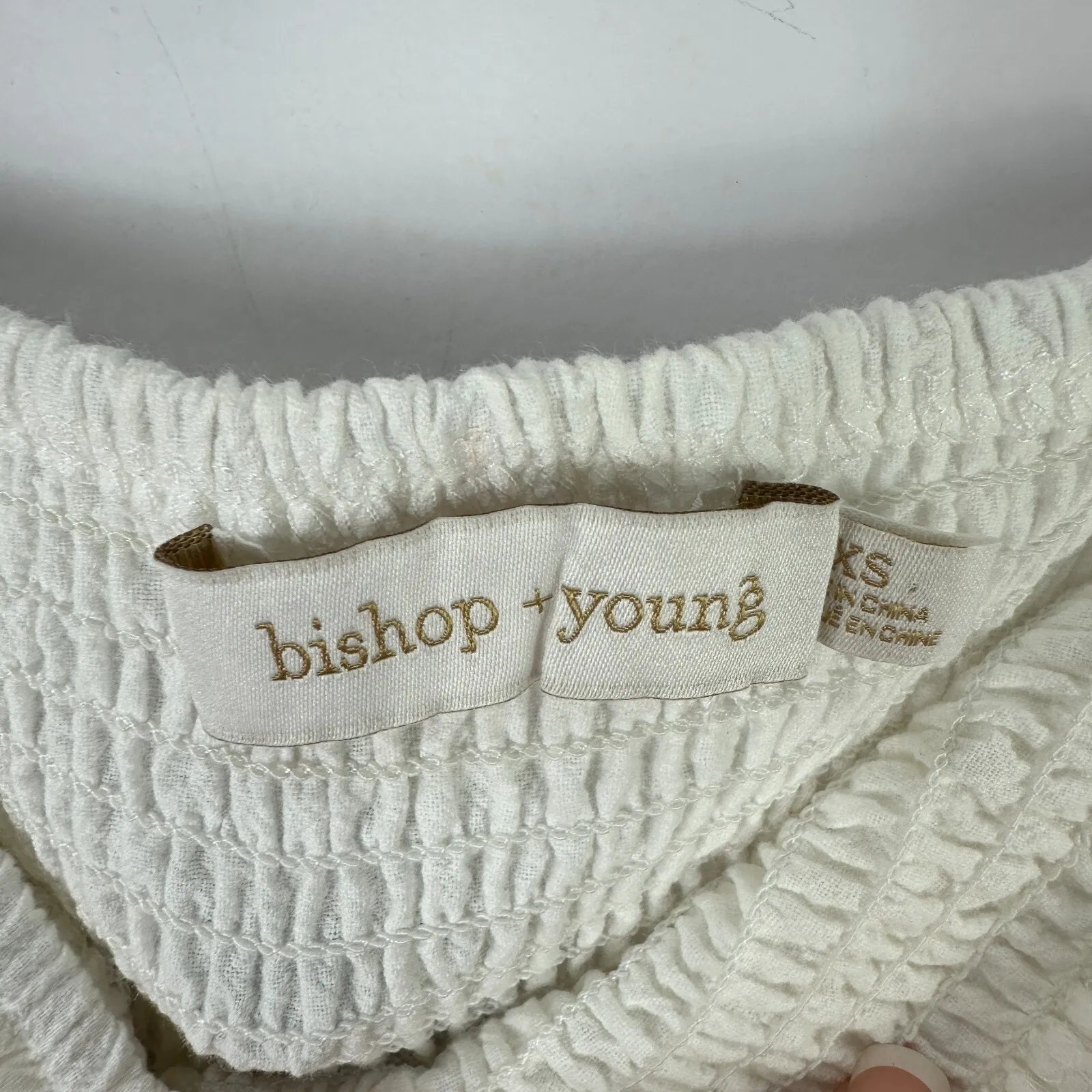 Bishop‎ + Young Jumpsuit XS Ivory Strapless Y2K Indie Sleaze Soft Girl Costal - Image 3