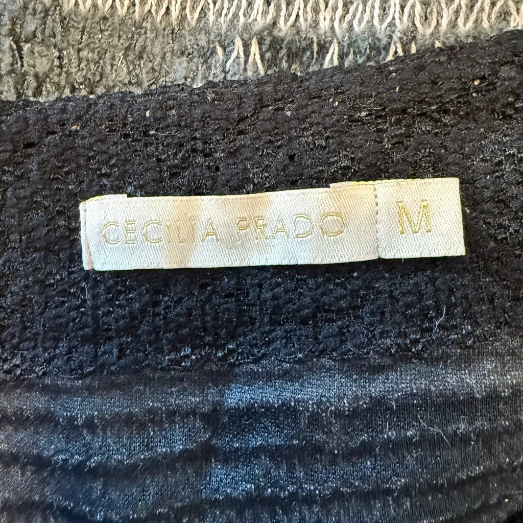 Anthropologie Cecilia Prado Glinted Fringe Stretch Knit Sweater Skirt Medium VTG - Image 6