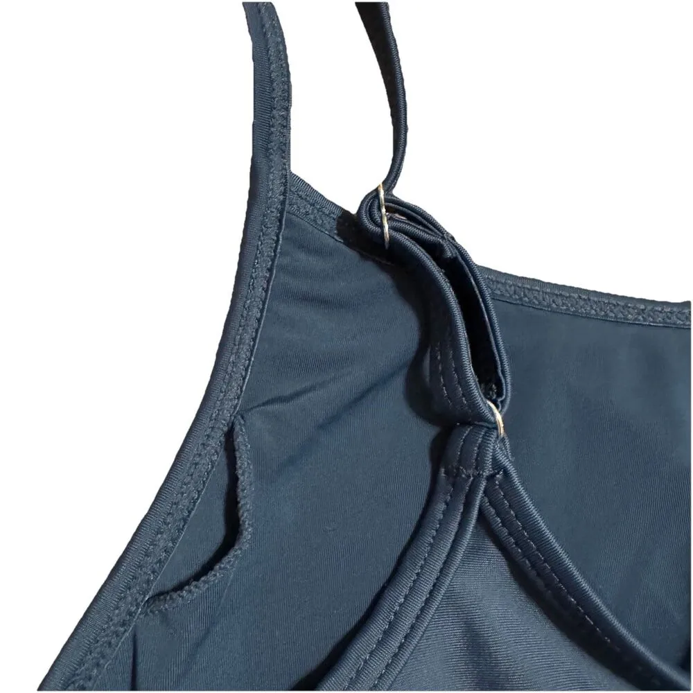 The Upside Revolve Solid Natacha Sports Bra Size US 8 Blue Stretch Athleisure Size M - Image 3