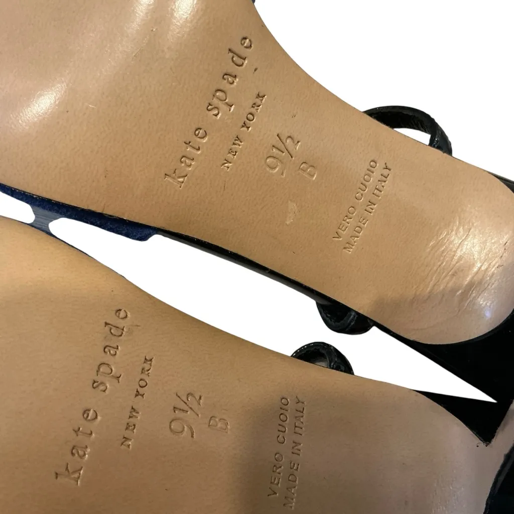 Kate spade Jupiter color block suede pointed toe Slingback heels shoes size 9.5 - Image 7