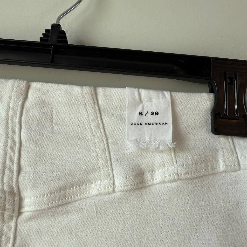 Good American‎ Stylish High Waisted Pants Womens Size 8/29 White - Image 5