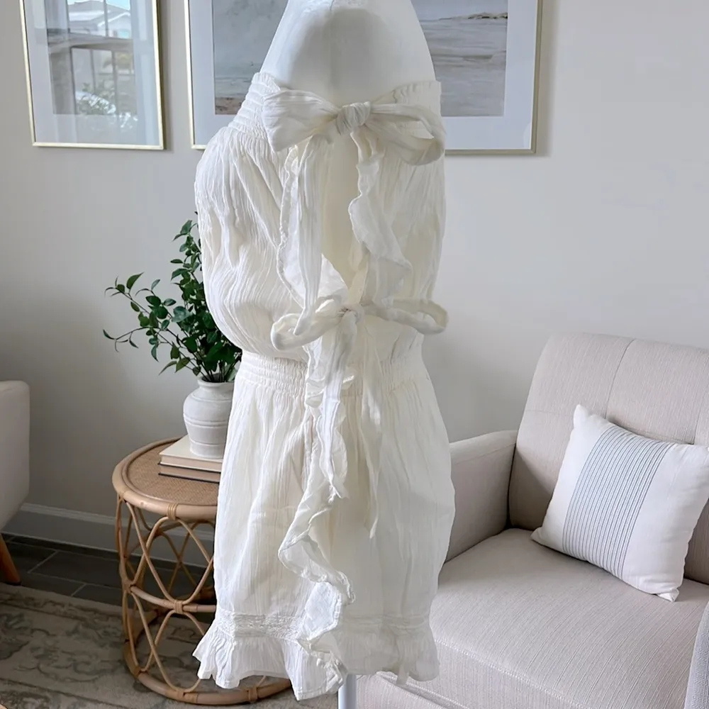 NWOT Free People Feelin' Fancy Convertible Romper Ivory XS - Image 9