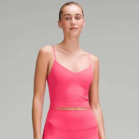 Lululemon Align Cropped Cami Tank Top Glazed Pink 12 NWT - Image 2