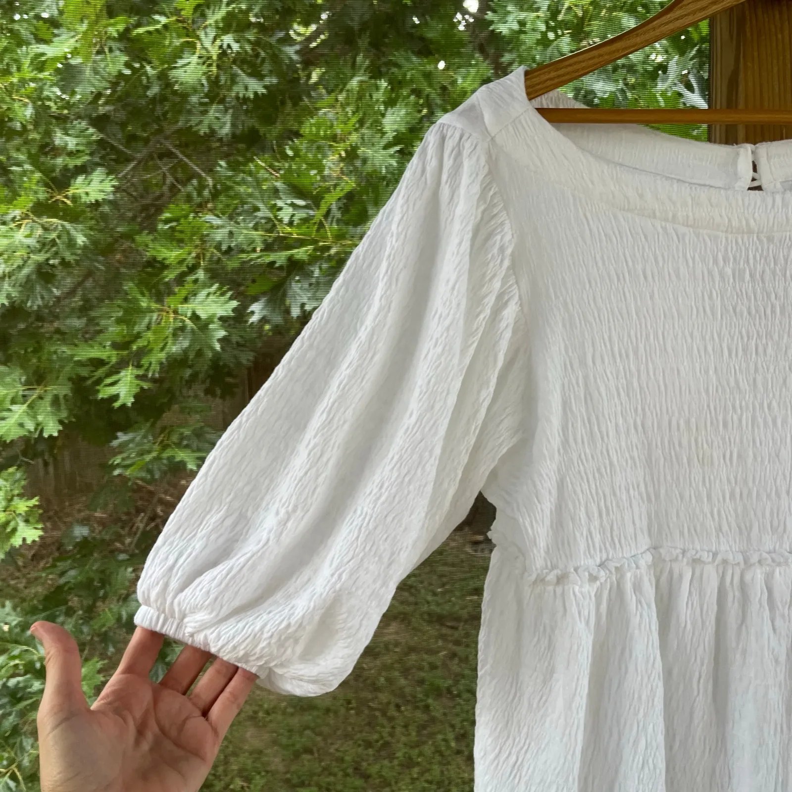 Free People Beach Beyond Obsessed White Gauze Romper Size XS - Image 4