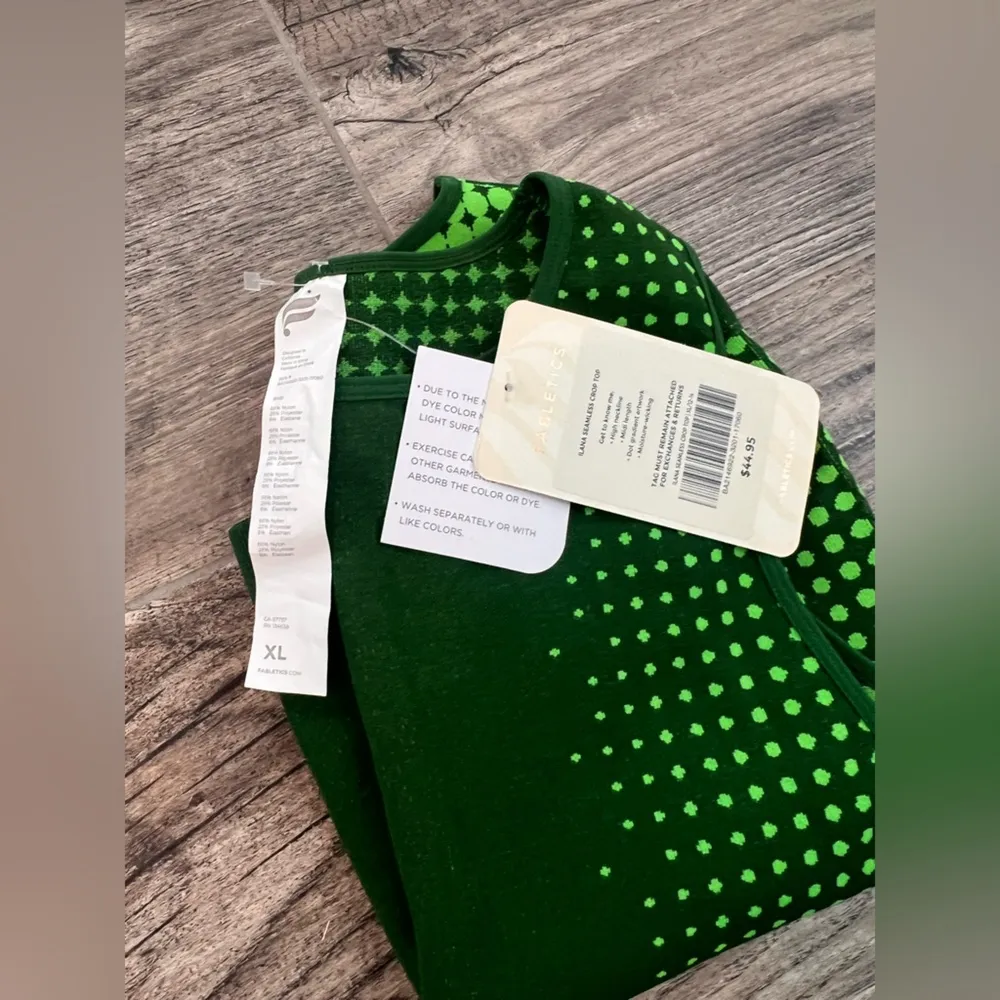 NWT FABLETICS ILANA Cropped Seamless CROP TOP Womens Size XL RETAIL $44.95 #202 - Image 8