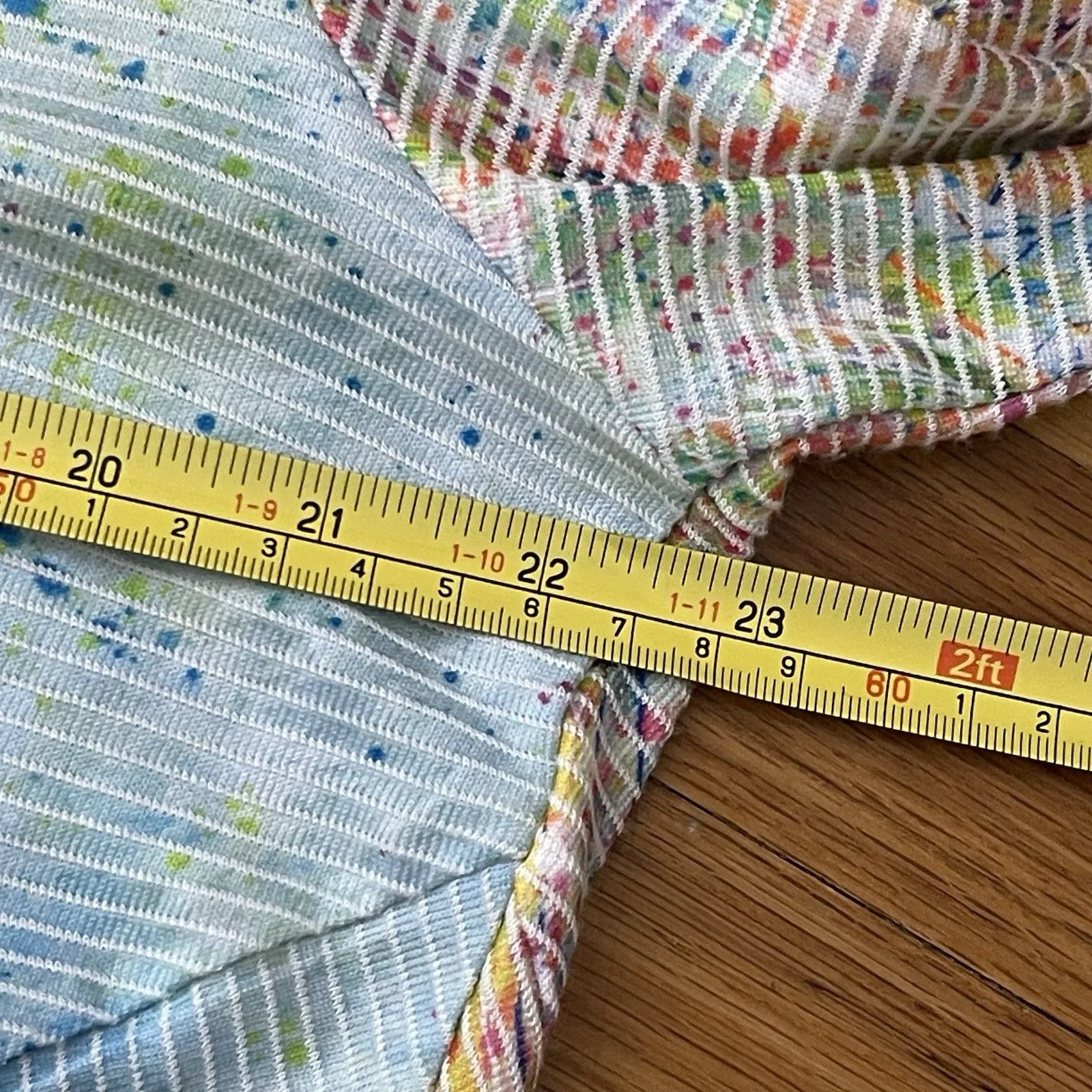 LEOMA LOVEGROVE Bicycle Top Tunic XL Colorful Art To Wear Beach Ocean Artsy - Image 6